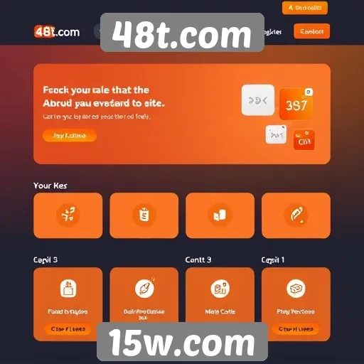 Experiência do usuário em 48t.com e sua interface